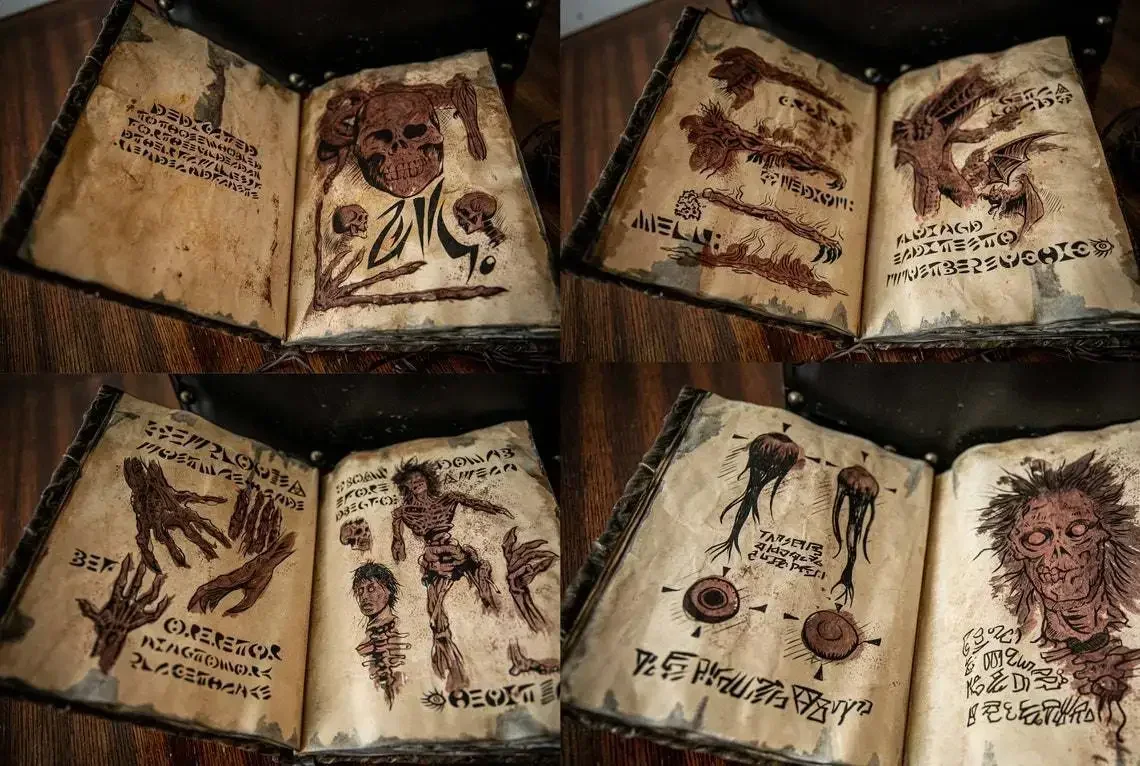 Art Craft Book - كتاب نيكرونوميكون القديم - كتاب سحر