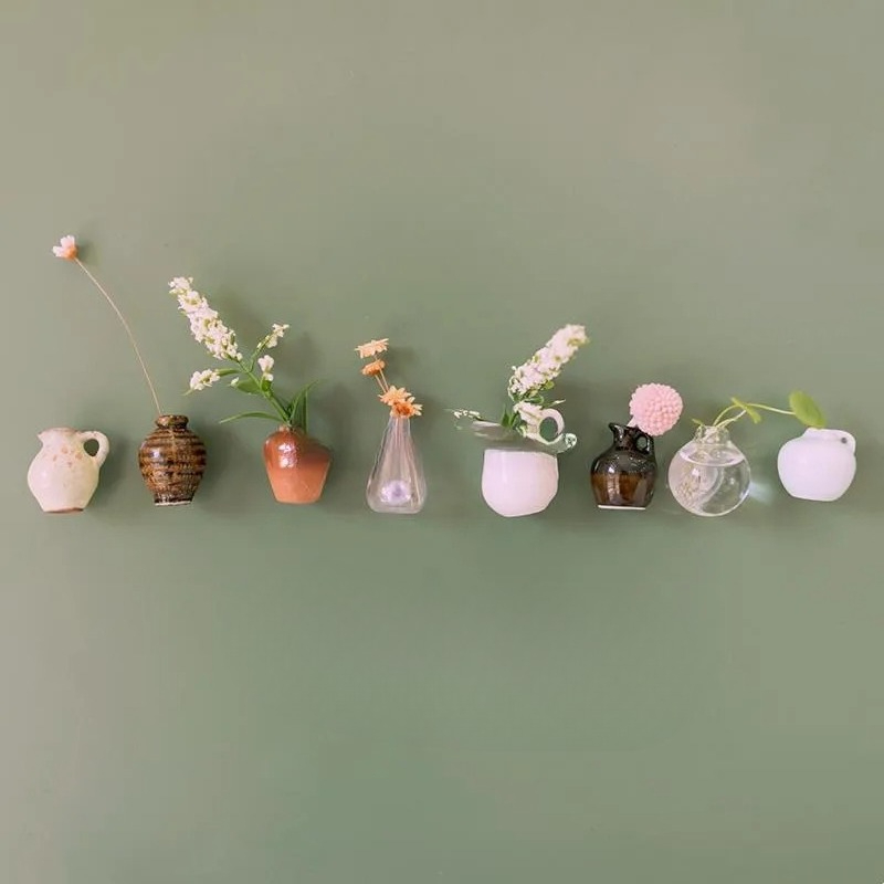 Art Craft Magnet - مزهرية زجاجية صغيرة إبداعية ولطيفة، تيراريوم