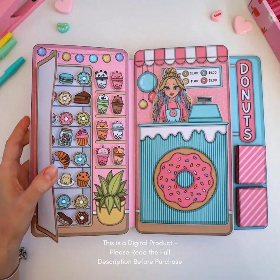 مجموعة لعب تظاهريية لمحل الدون - مراجعة Art Craft Book وسعره