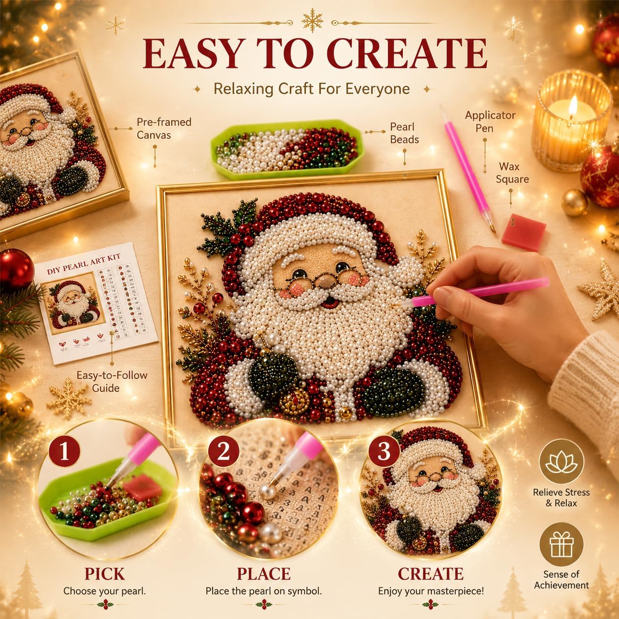 مجموعة فنون الرسم باللؤلؤ والم - مراجعة Art Craft Kits For Adults وسعره