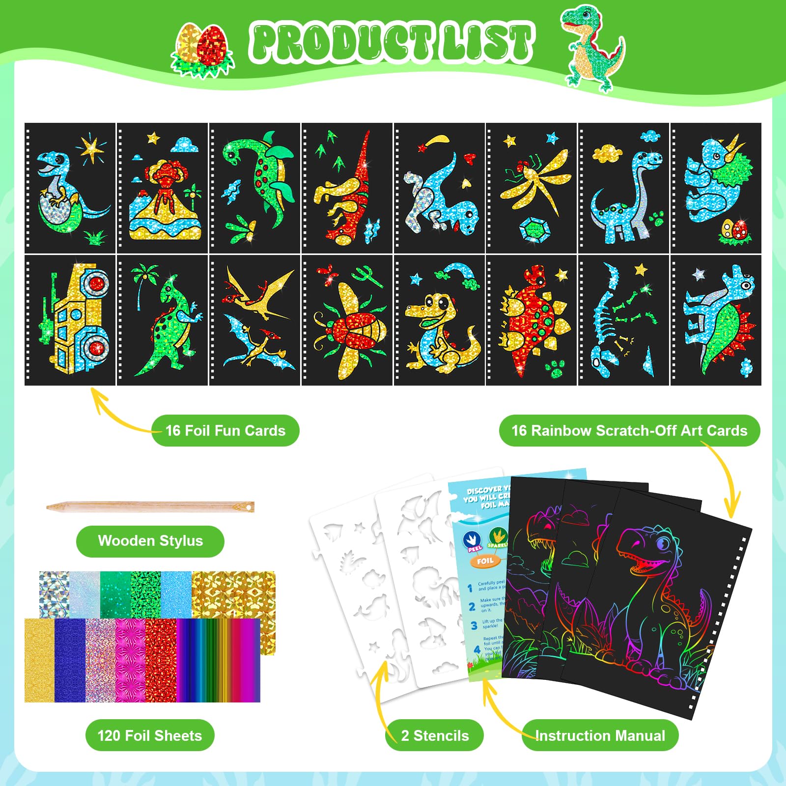 ديناصور خدش الفن كتاب للأطفال  - مراجعة Art Craft Book وسعره