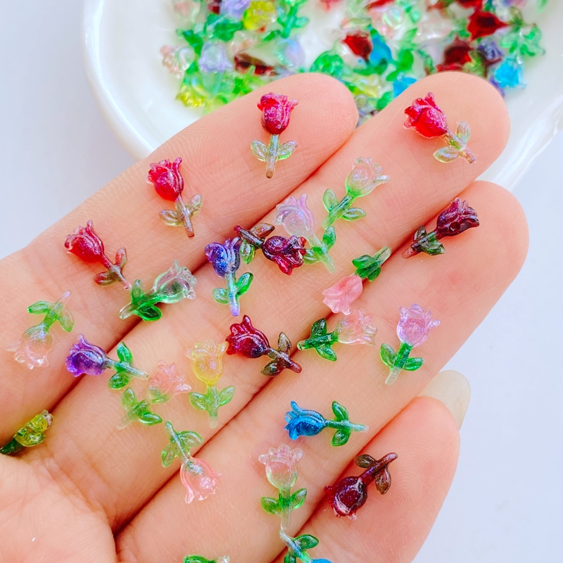 100 قطعة الراتنج بريق صغير لطي - مراجعة Art Craft Rose وسعره