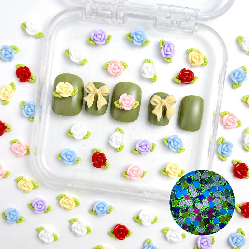30 قطعة الراتنج روز مسمار الفن - مراجعة Art Craft Rose وسعره
