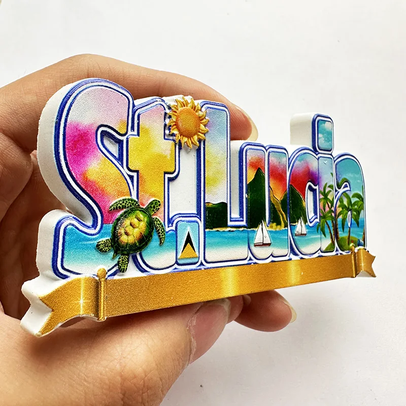 سانت لوسيا ويست إنديز، ملصق ثل - مراجعة Art Craft Magnet وسعره