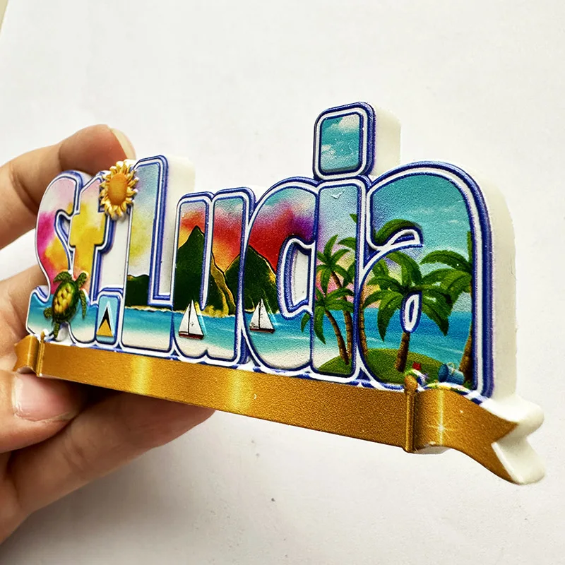 سانت لوسيا ويست إنديز، ملصق ثل - مراجعة Art Craft Magnet وسعره