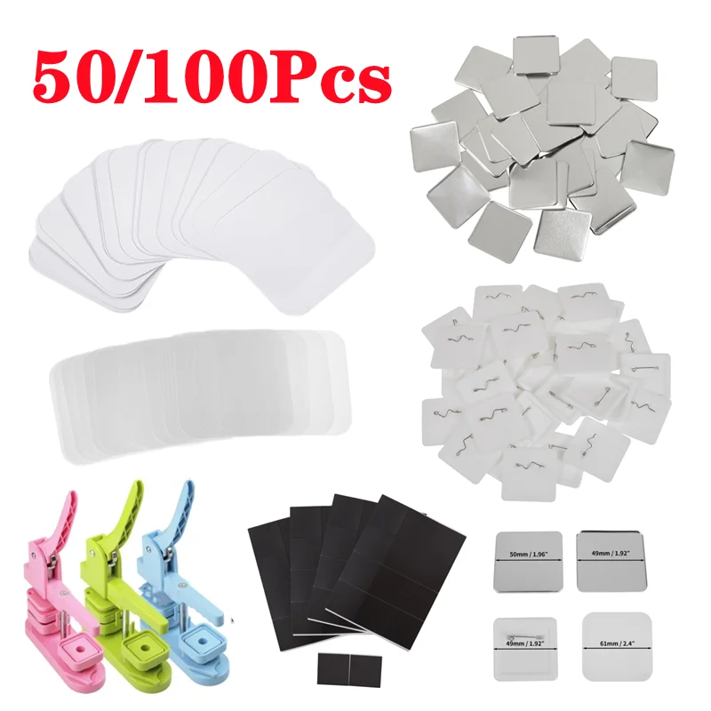 50/100 قطعة 50*50 مللي متر الم - مراجعة Art Craft Magnet وسعره