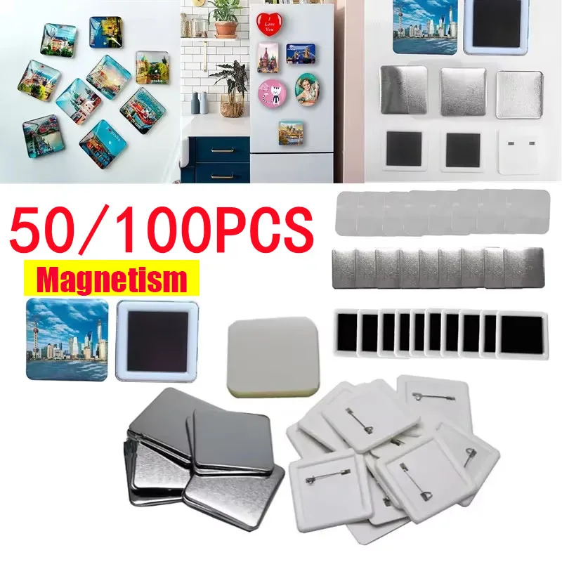 50/100 قطعة 50*50 مللي متر الم - مراجعة Art Craft Magnet وسعره