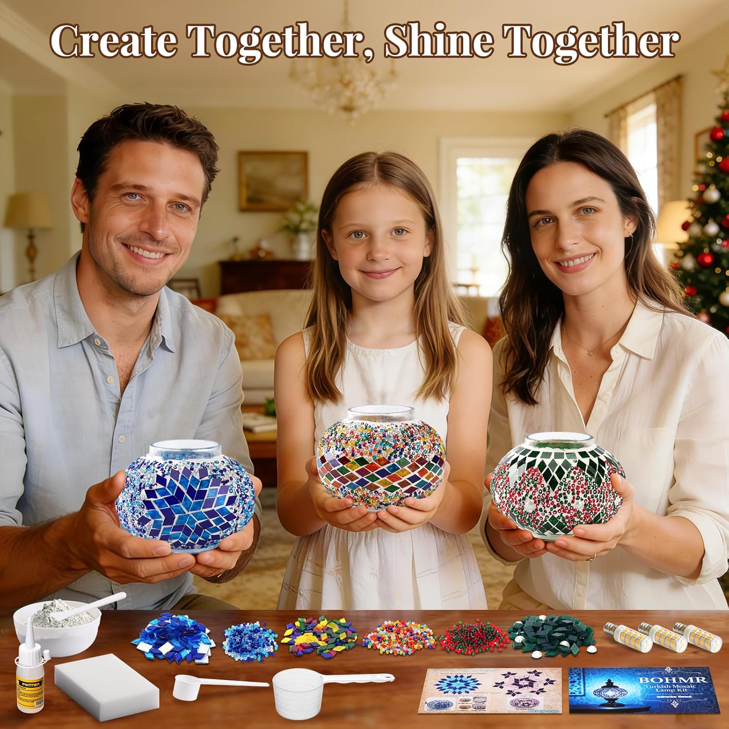 طقم صنع مصباح تركي فسيفسائي ثل - مراجعة Art Craft Kits For Adults وسعره