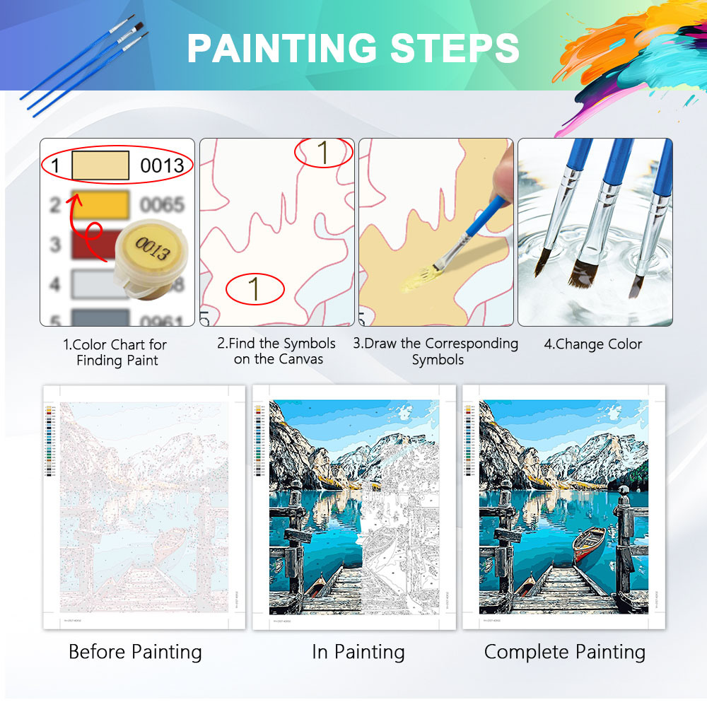 لوحة رسم بالأرقام للكبار من HU - مراجعة Art Craft Rose وسعره