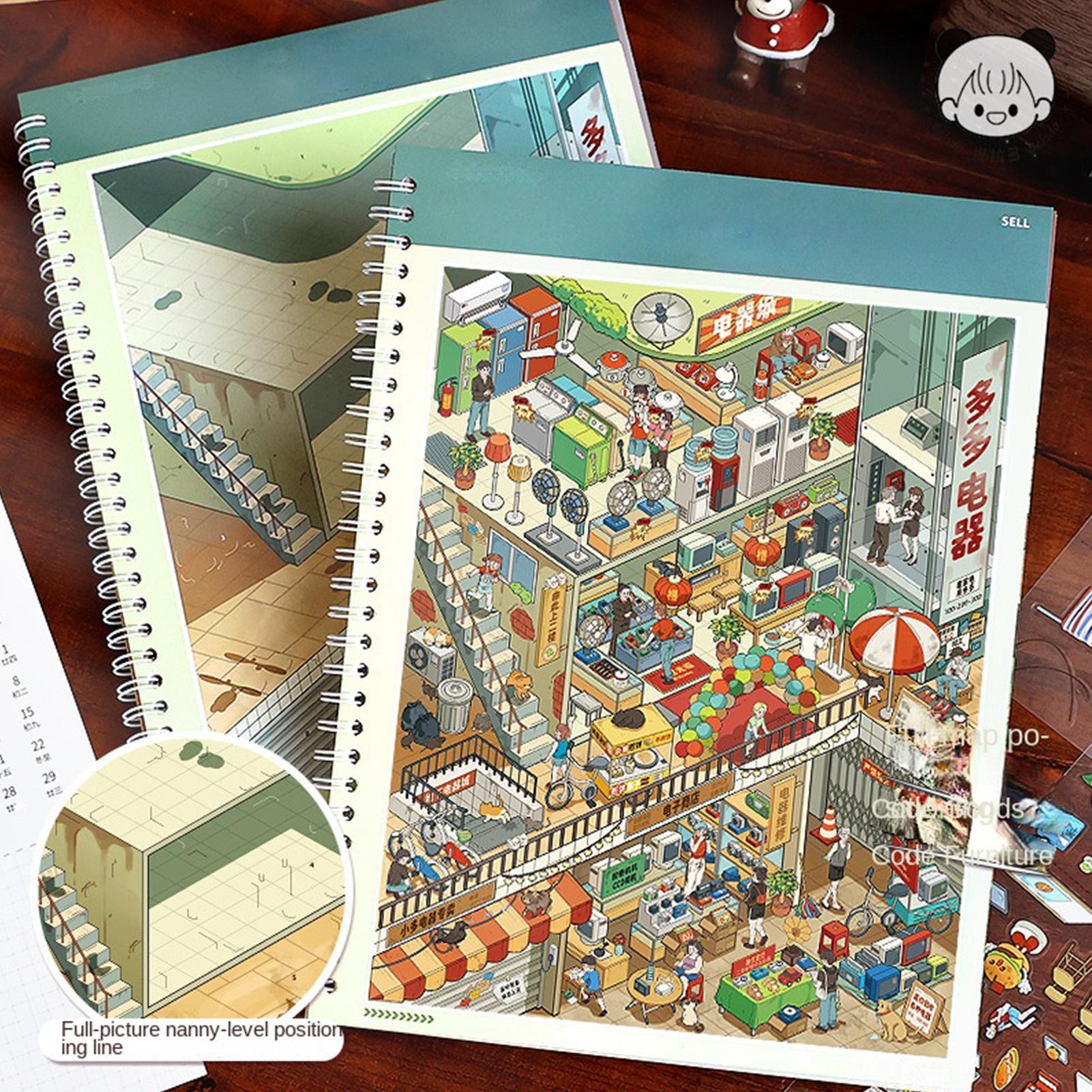 كتاب ملصقات المشاهد بتأثير بصر - مراجعة Art Craft Restaurant وسعره